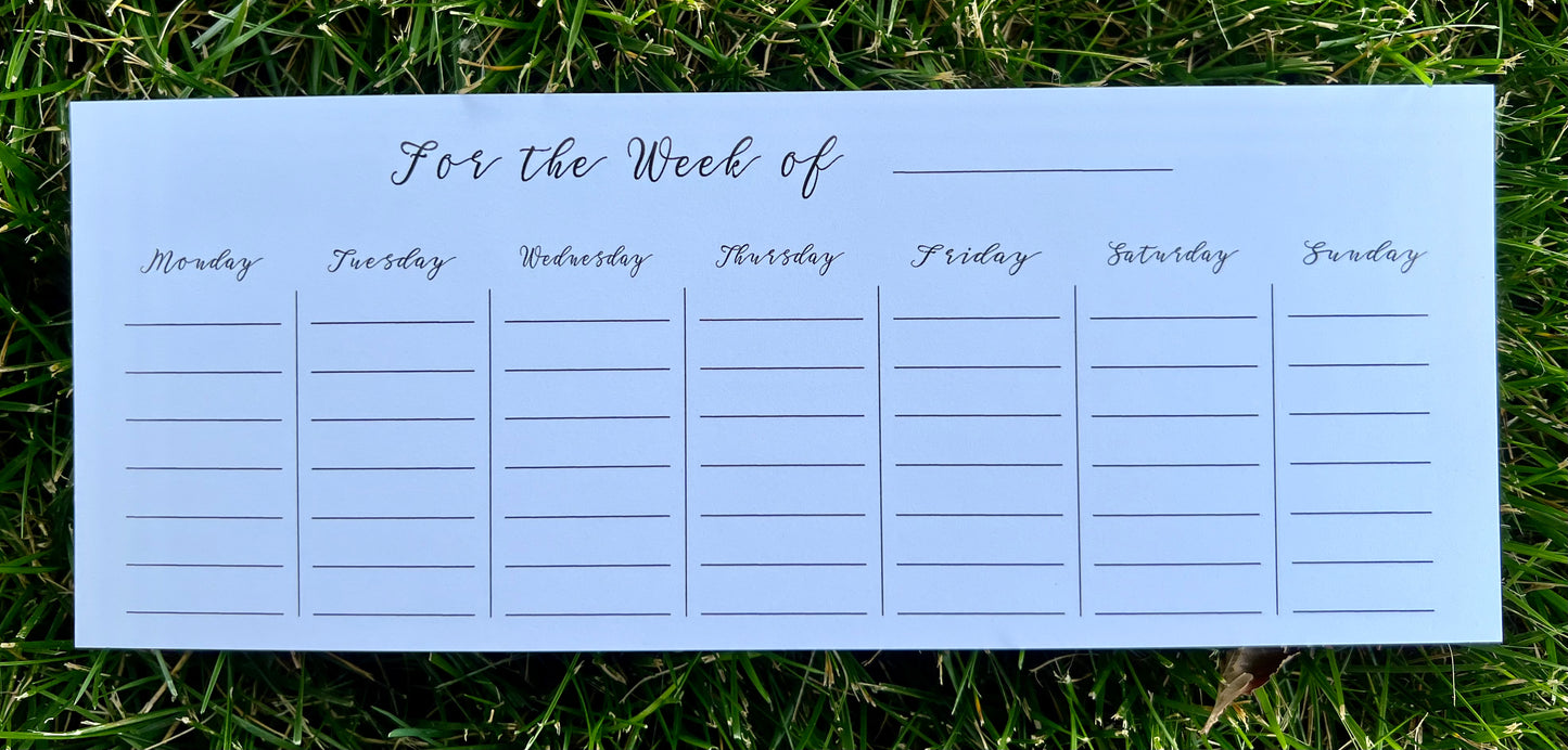 For the Week of Planner Pages