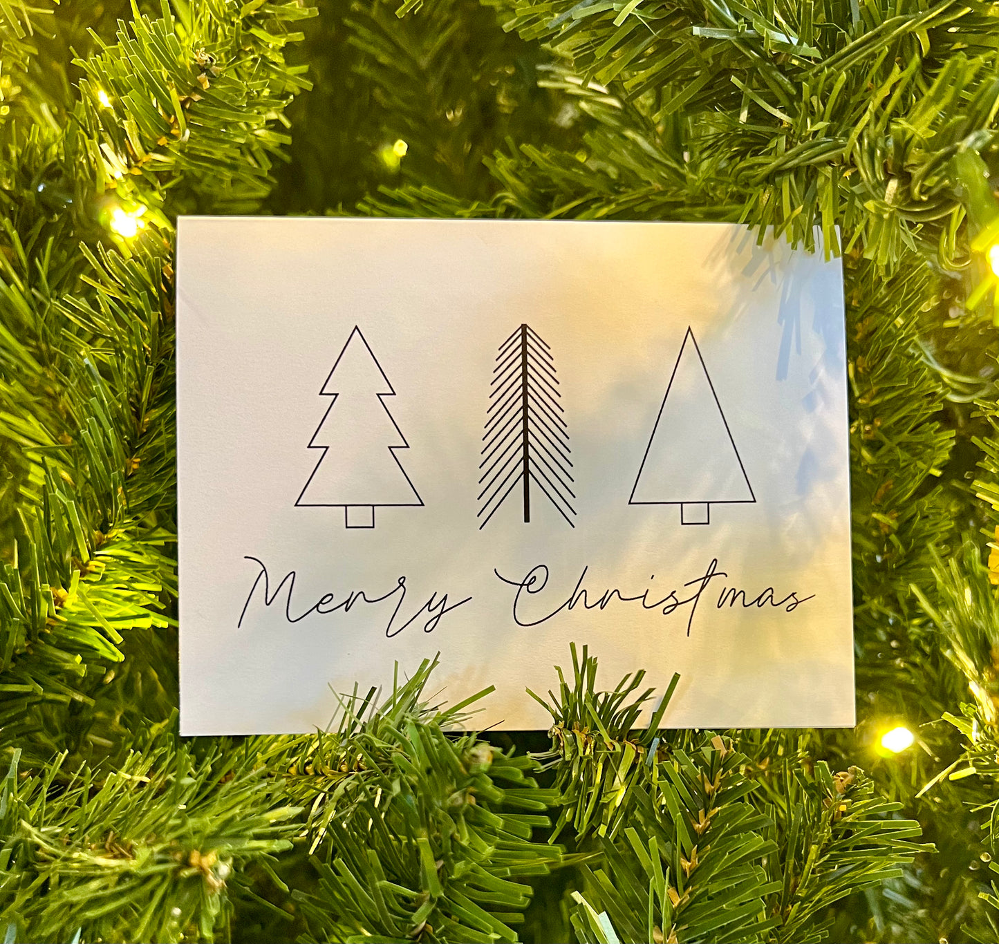 Triple Tree Christmas Card