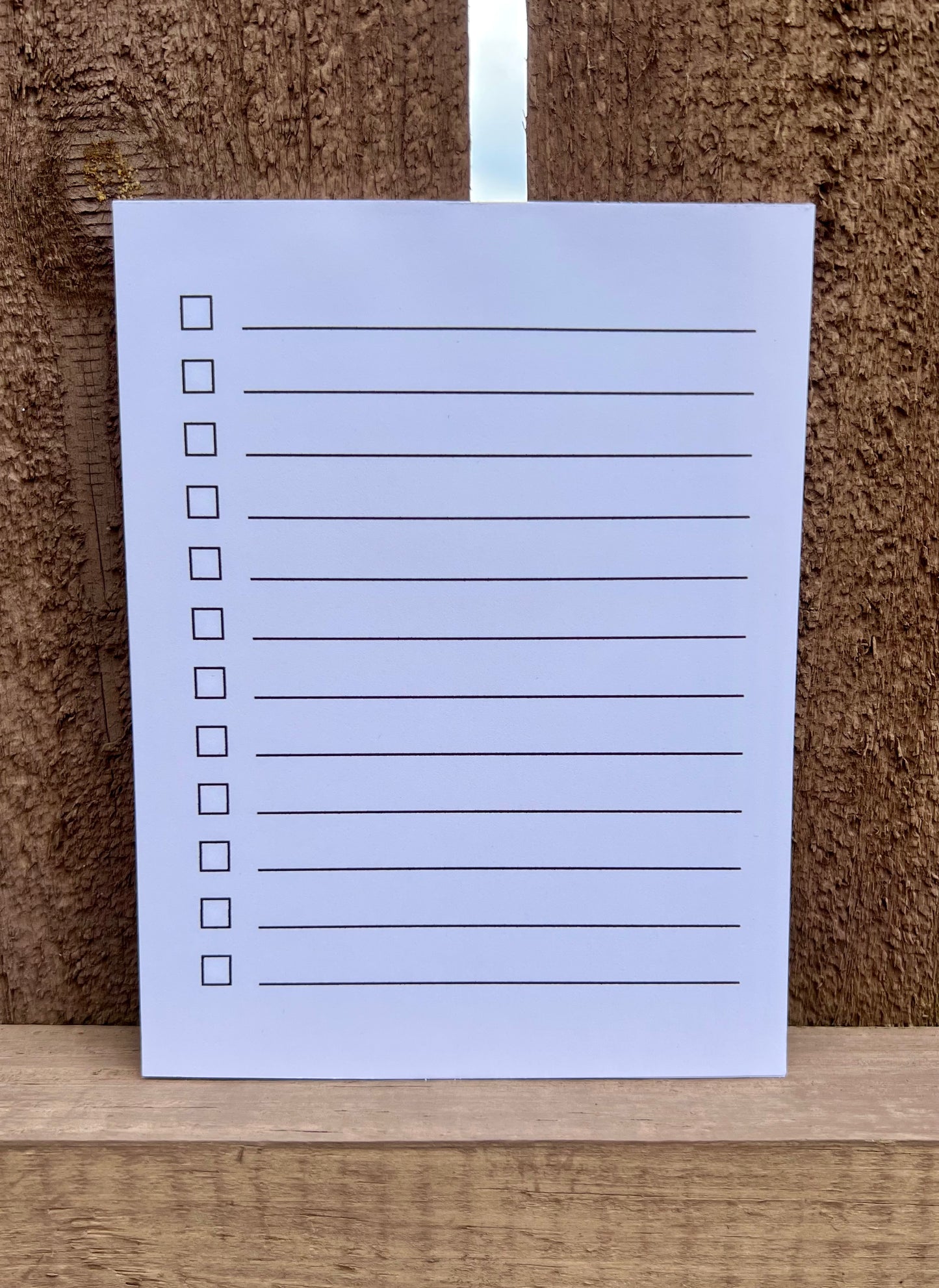 Notepad Checklist