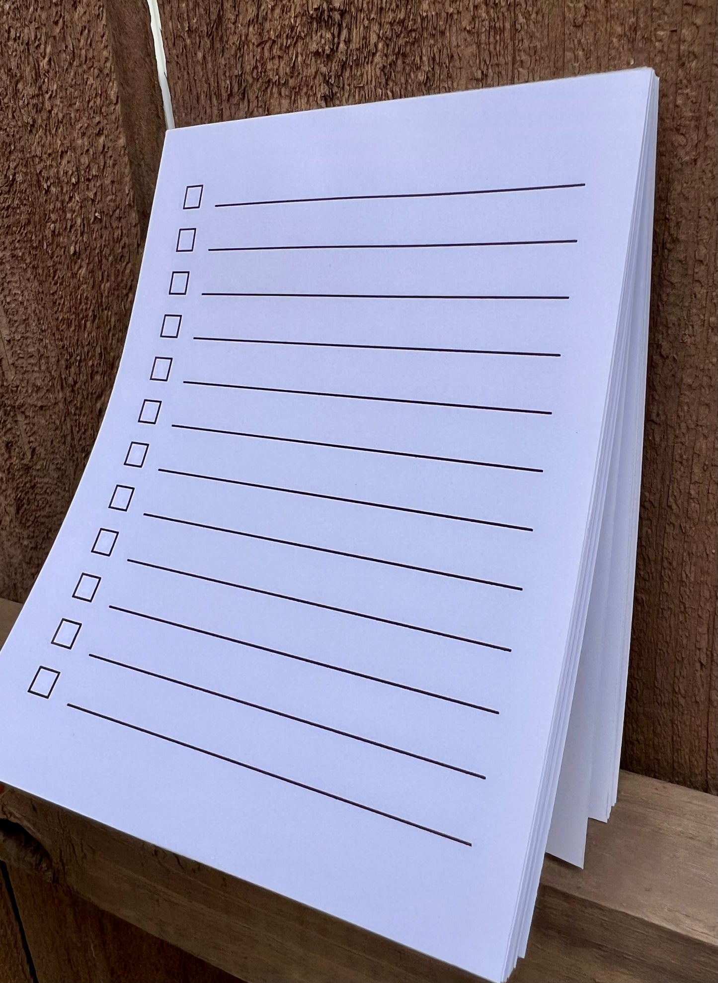 Notepad Checklist