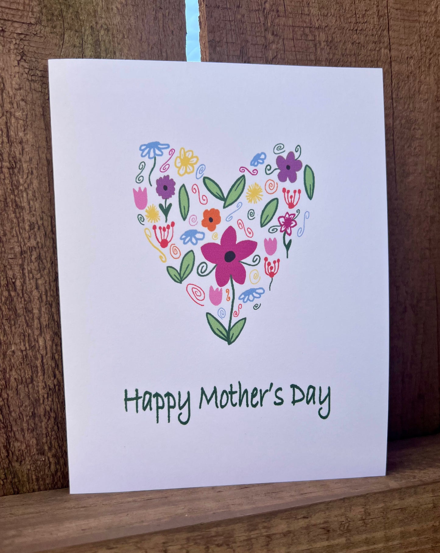 Mother's Day Flower Heart