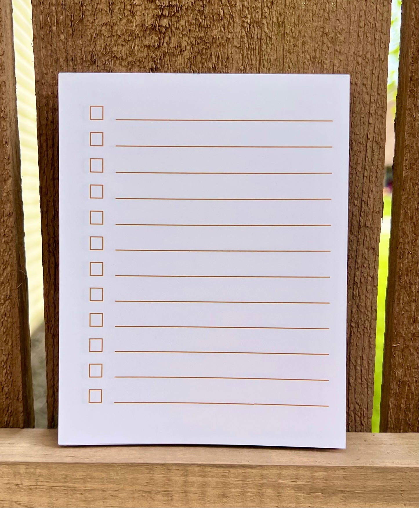 Notepad Checklist