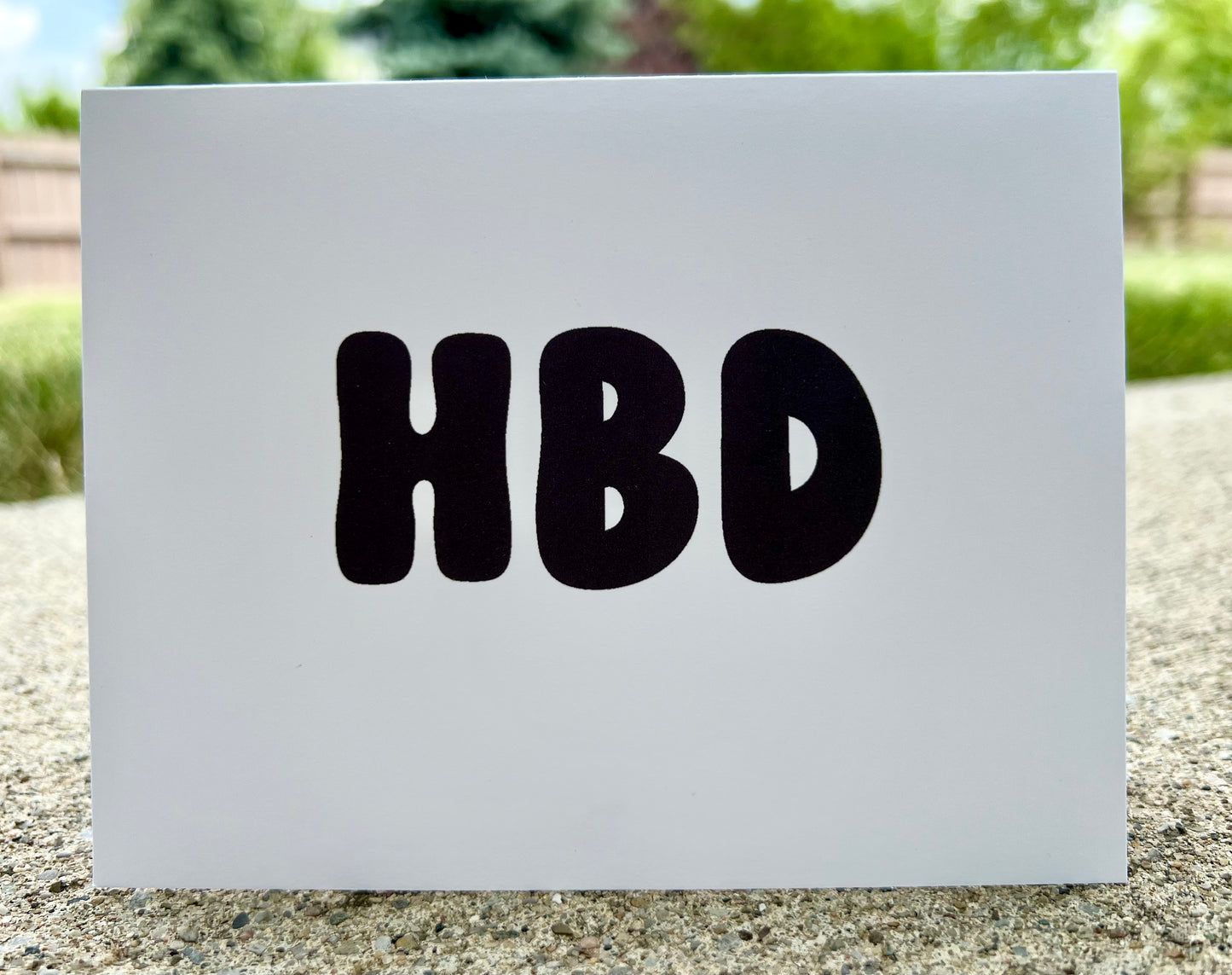 HBD Bubble Card