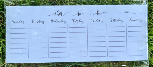 What to do Weekly Planner Pages