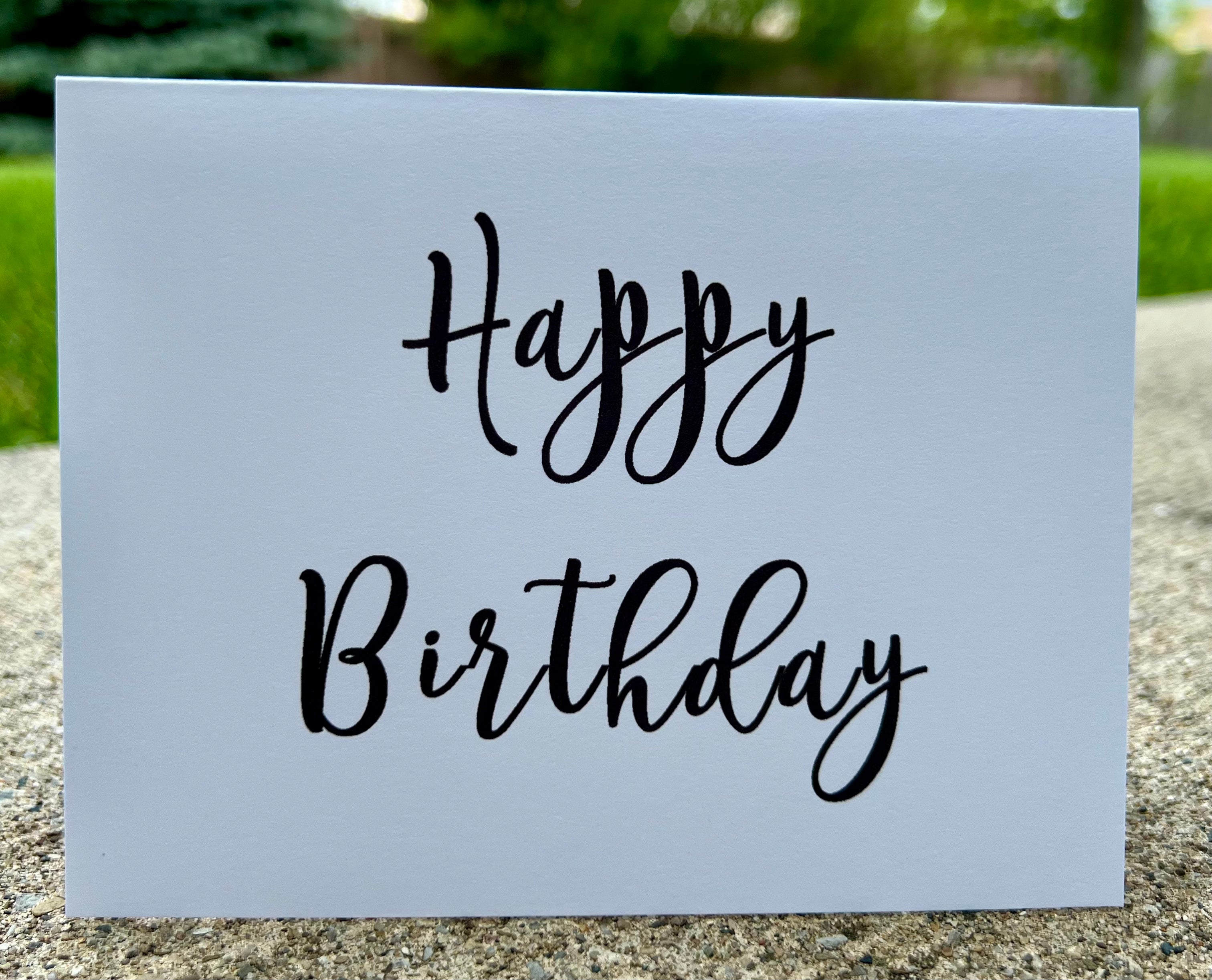 Happy Birthday Card Script – LM PAPER COMPANY