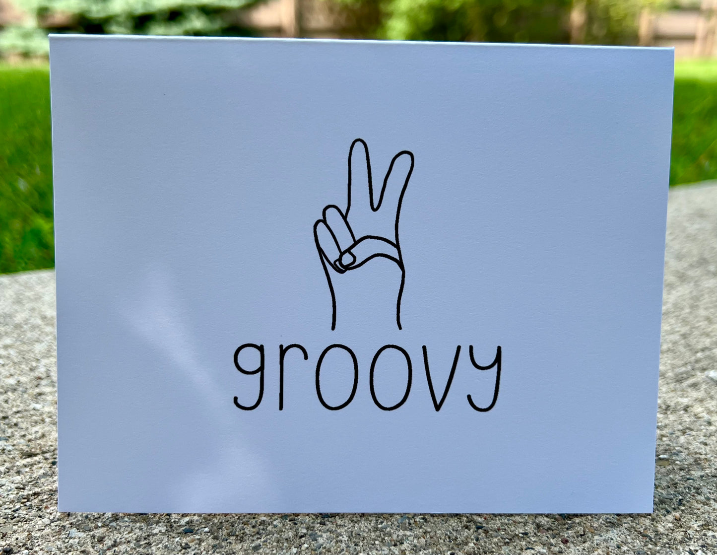 Groovy Peace Sign Card