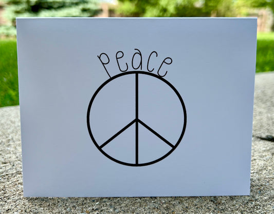 Peace Sign Card