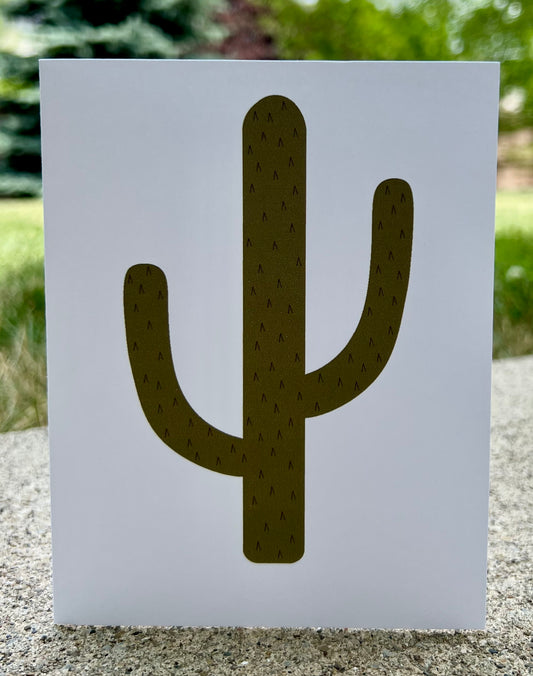 Cactus Tall Card