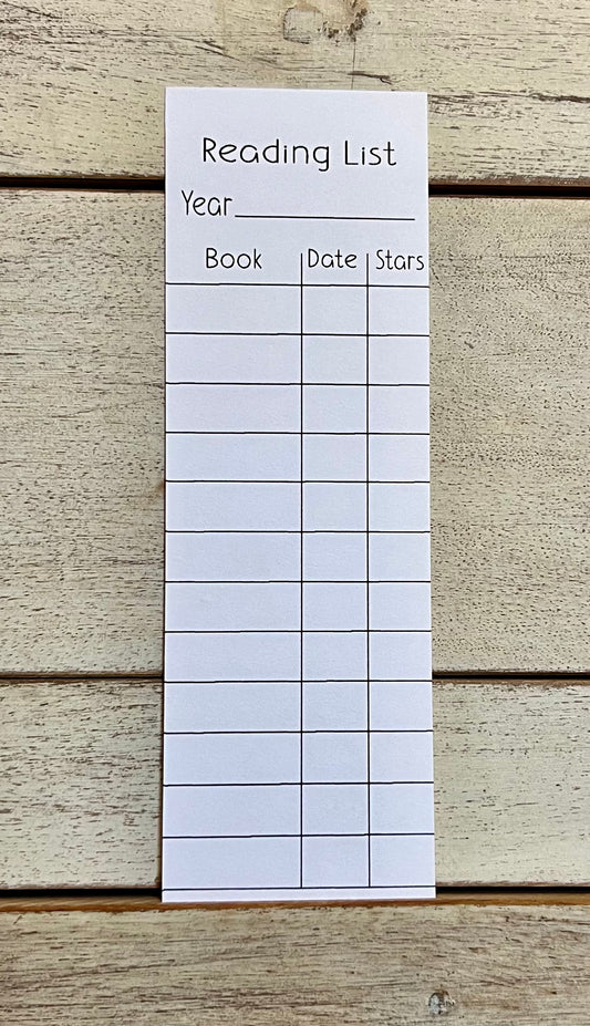 Reading List Bookmark