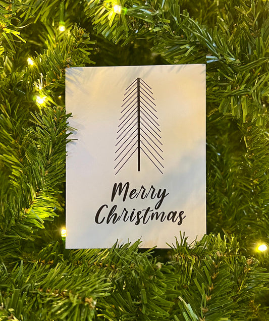 Modern Pine Christmas Tree Card