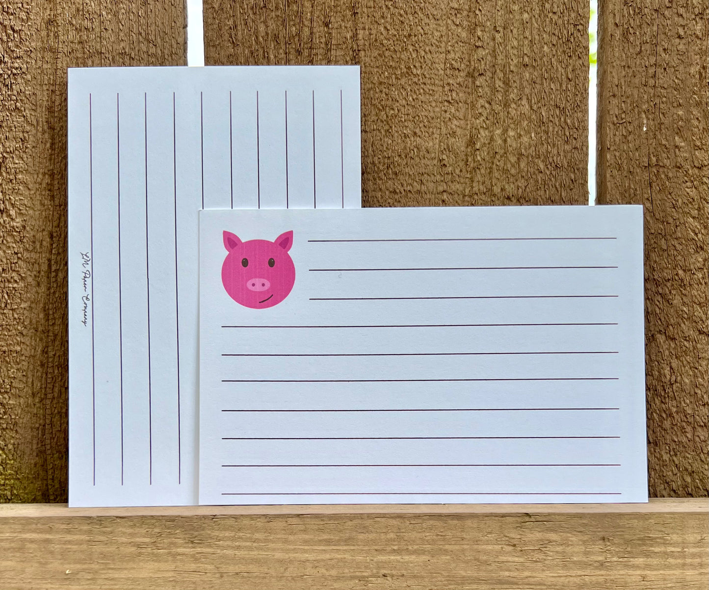 Piggy Recipe Card