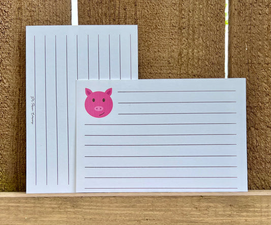 Piggy Recipe Card