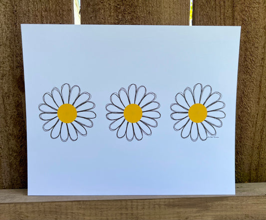 Triple Daisy Print