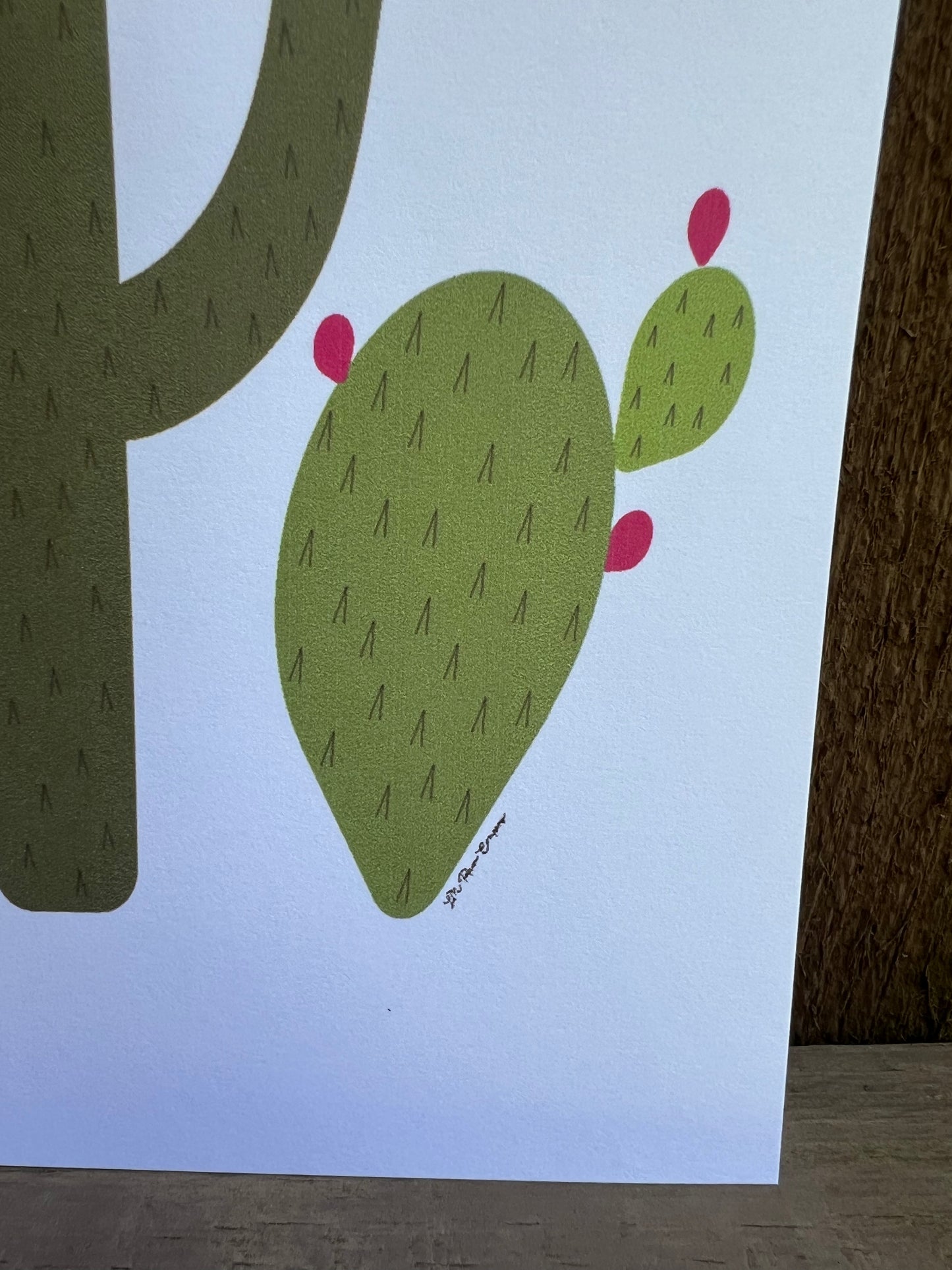 Triple Cactus Print