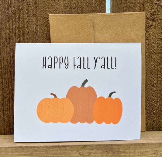 Happy Fall Y'all! Card