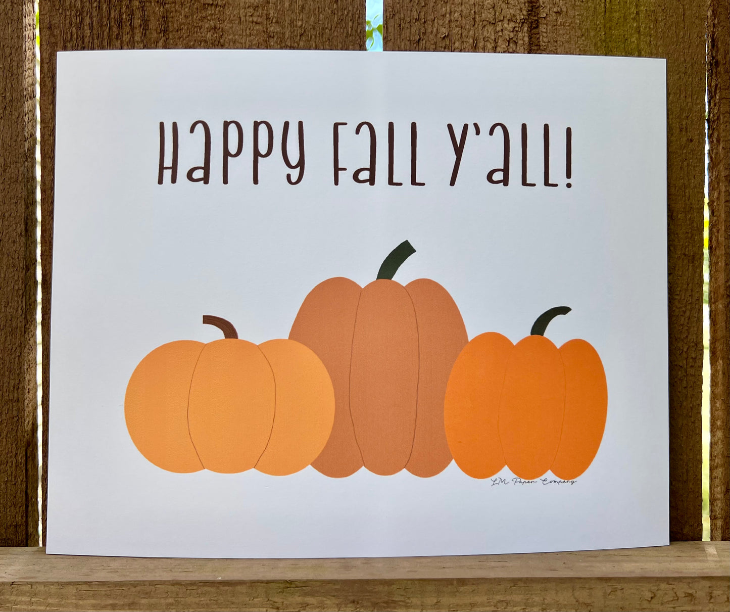 Happy Fall Y'all Print