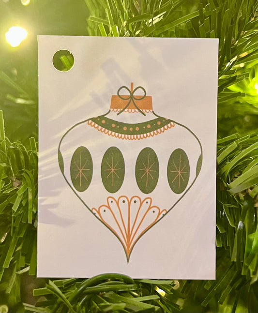 VIntage Ornament Gift Tags