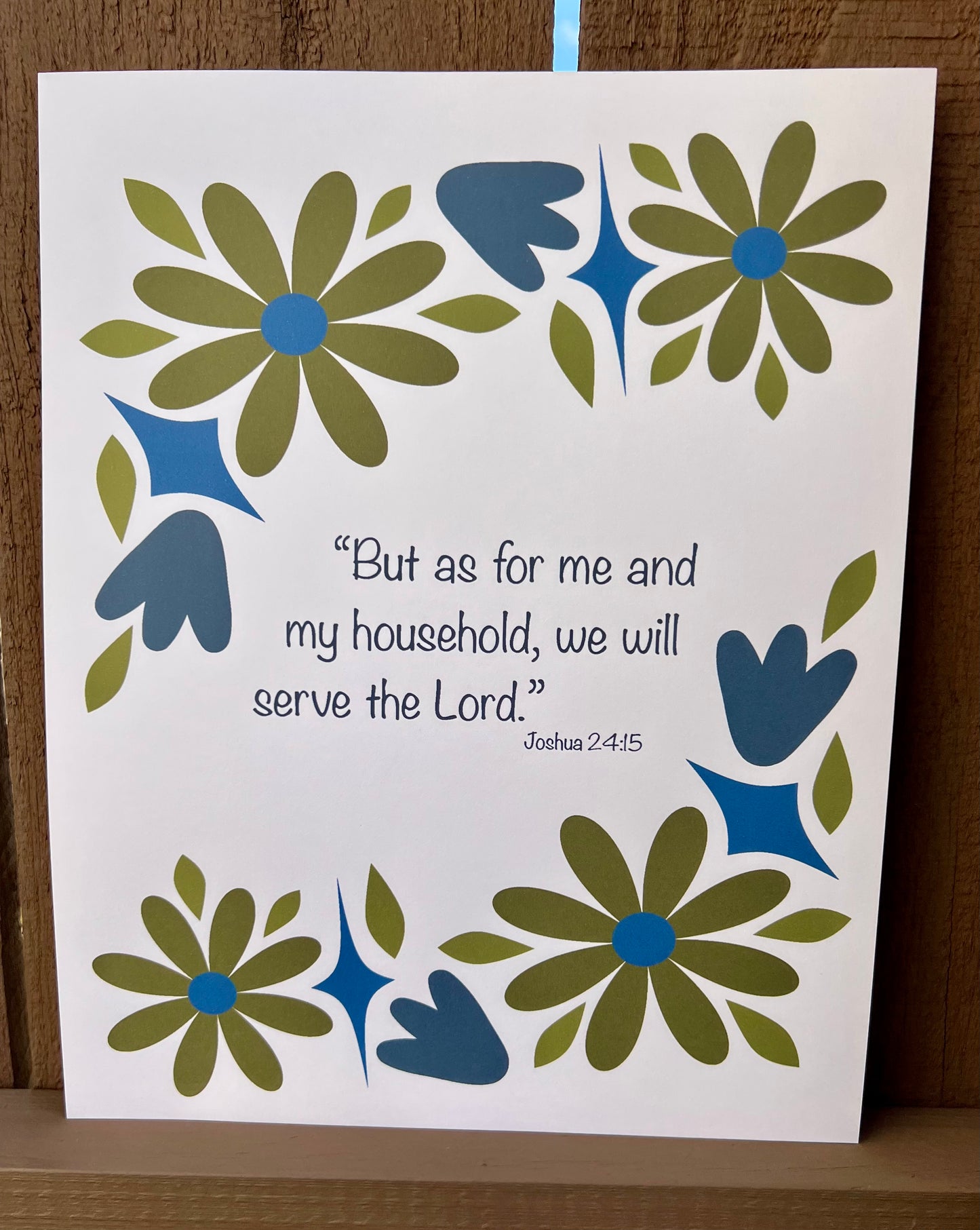 "But as for me.." Print